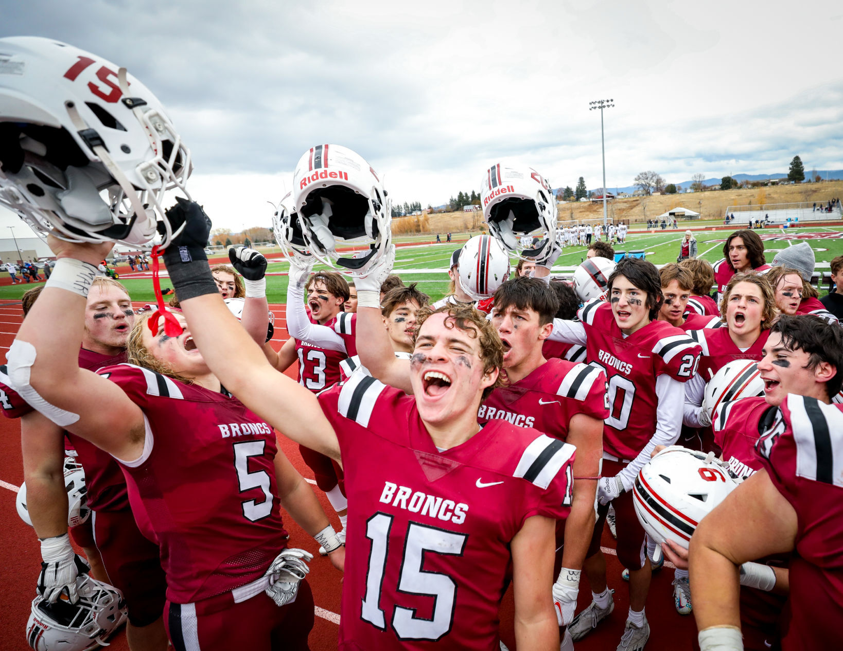 Hamilton players celebrate a victory
